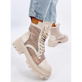 Ralston Panna áttört bokacsizma bézs 2