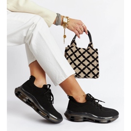 Fekete platform tornacipő Goe JJ2N4080 1 Fekete platform tornacipő Goe JJ2N4080 1