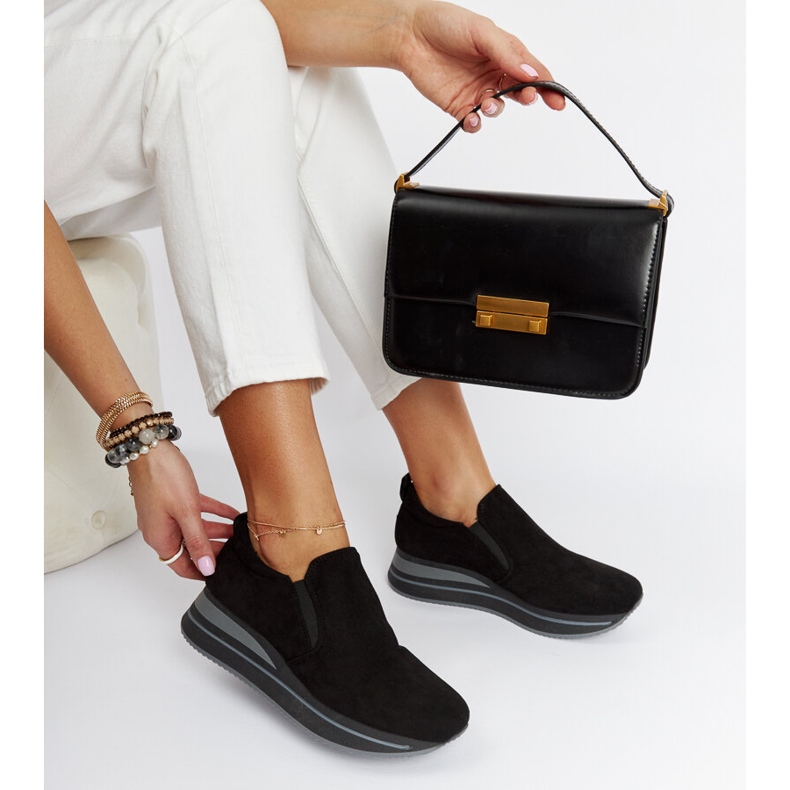 Fekete Cliffside platform tornacipő 1