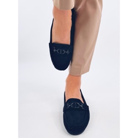 Trabei Navy női velúr mokaszinok kék 1