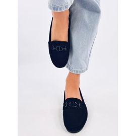 Trabei Black női velúr mokaszinok fekete 1