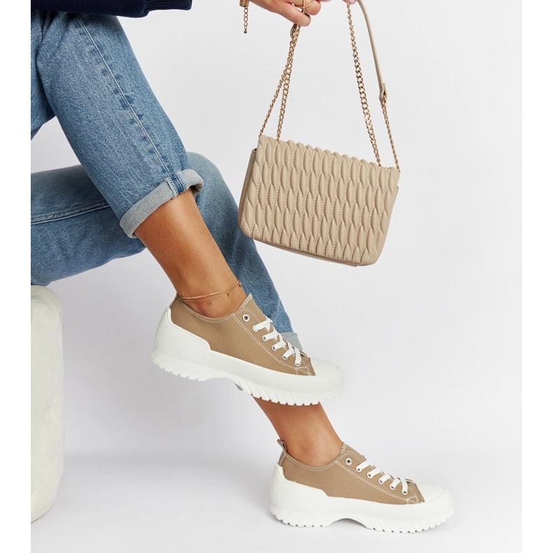 Bézs színű Monteleone platform tornacipő 2 Bézs színű Monteleone platform tornacipő 2