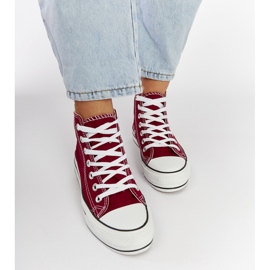 Puglia bordó magas szárú tornacipő piros 1