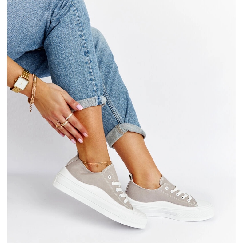 Szürke Blais platform tornacipő 1