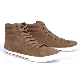 Style 738 Camel High Sneakers barna 2