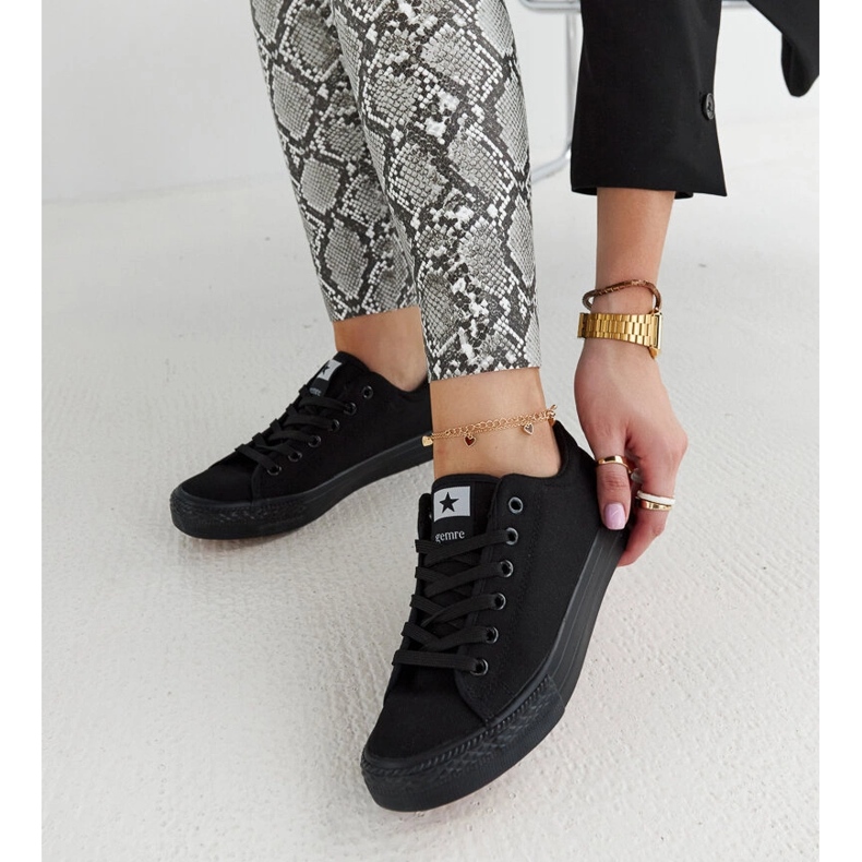 Fekete szövet Rocky tornacipő 1