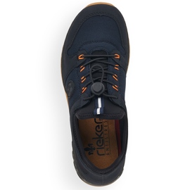 Kényelmes női felbújós sportcipő, sötétkék, Rieker M0564-14 2