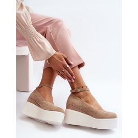 Női bézs Malla Wedge Espadrilles 1 Női bézs Malla Wedge Espadrilles 1