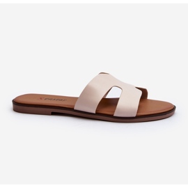 Női kivágott flip-Flops bézs Lumossa 1