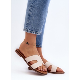 Női kivágott flip-Flops bézs Lumossa 2