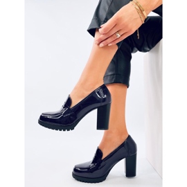 Jeffis Dark Blue lakksarkú mokaszinok kék 2