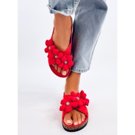 Parafa papucs Charss Orange párnavirágokkal narancs 1