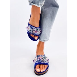 Parafa papucs Maliv Blue kövekkel kék 1