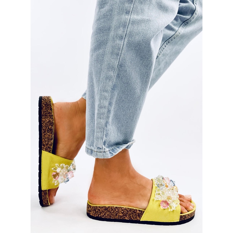 Parafa papucs Maliv Green kövekkel zöld 2