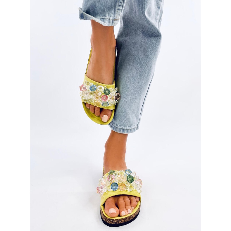 Parafa papucs Maliv Green kövekkel zöld 1