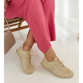 Erminio bézs szövet tornacipő 1