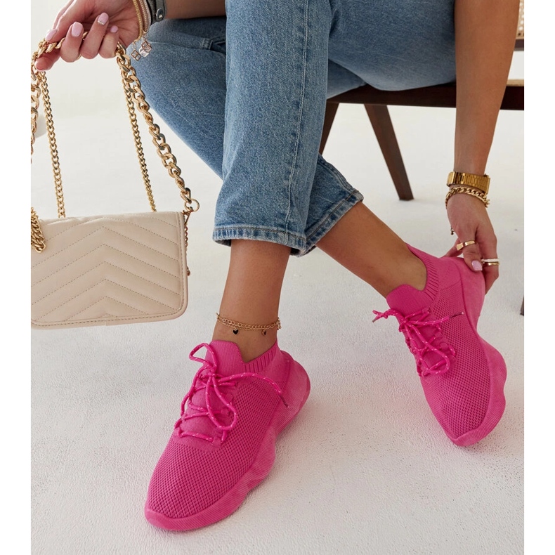 Sötét rózsaszín Roshni sportcipő 1