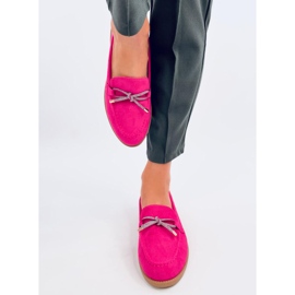 Saras Fuchsia női velúr mokaszinok rózsaszín 1
