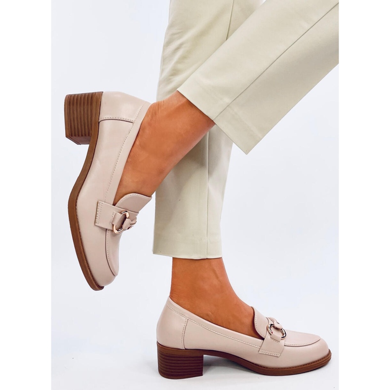 Pontei Beige magas sarkú cipó bézs 2