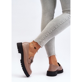 Vinceza Női Eco Bőr Loafers Bézs Ledda 1