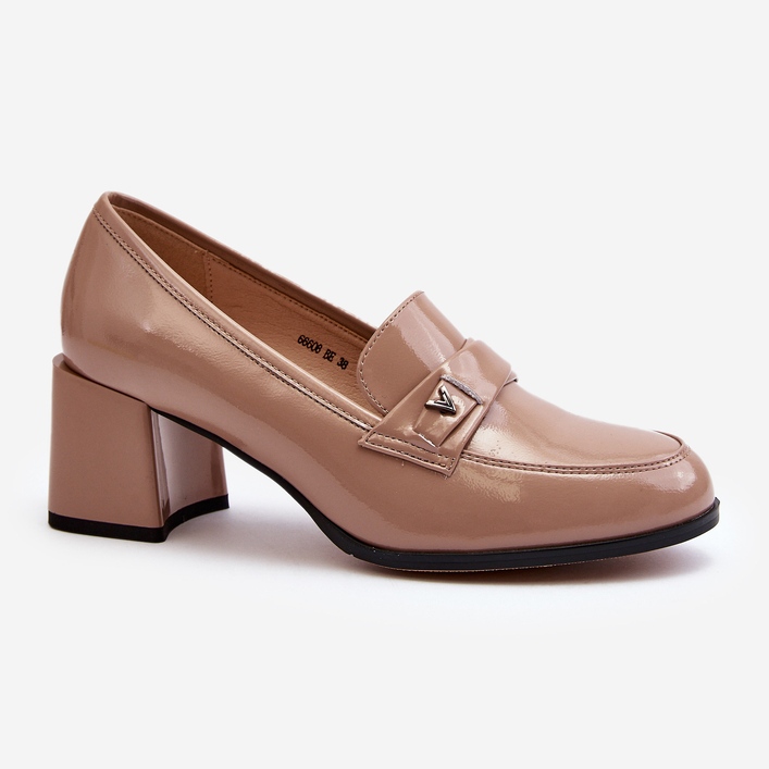 Vinceza Bézs Patent magassarkú pumpák Felicijana 2