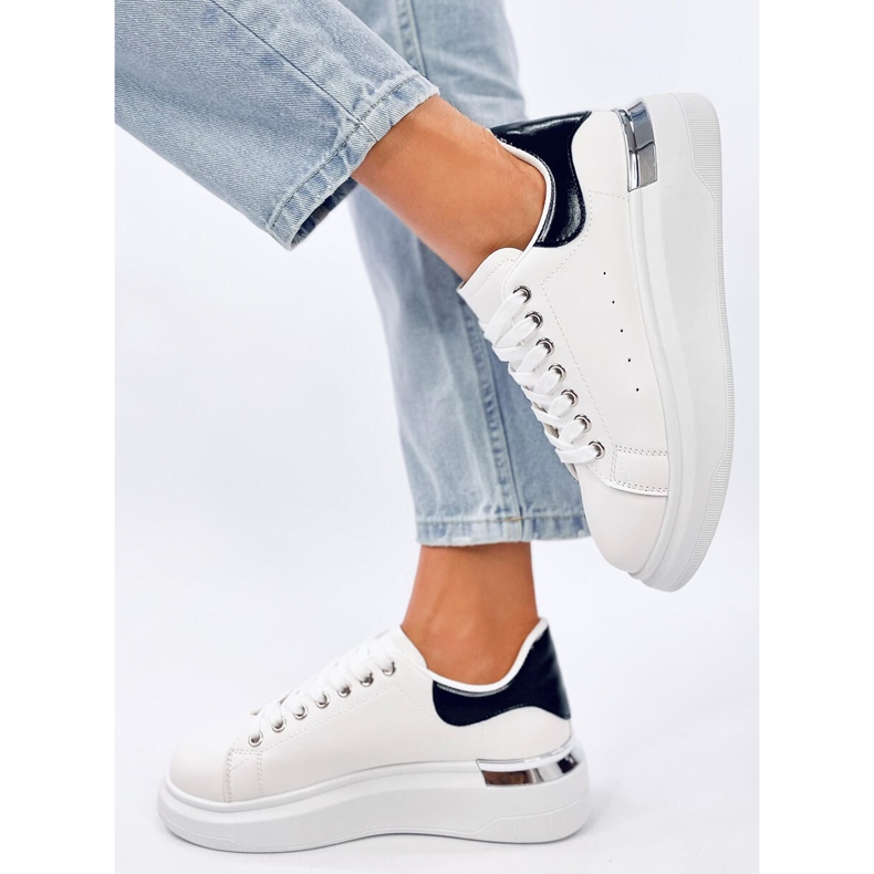 Raclei Fekete női tornacipő fehér 2