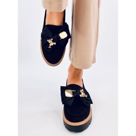 Pennsy Black mokaszinok dekoratív mackóval fekete 1