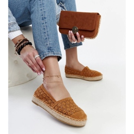 Barna csipke espadrillák a Samra platformon 1