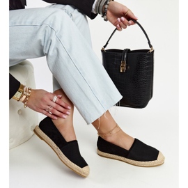 Fekete fényes espadrillák a Ming platformon 1