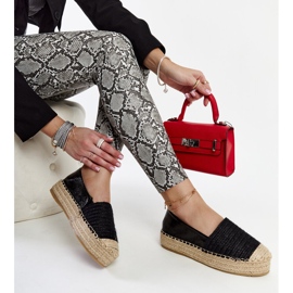 Fekete Danica platform espadrillák 1