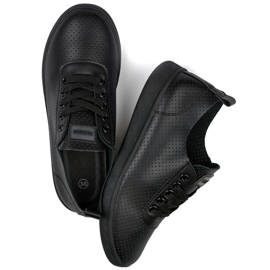 Fekete áttört tornacipő, női áttört tornacipő 1