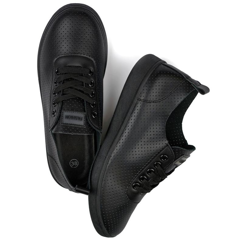 Fekete áttört tornacipő, női áttört tornacipő 1 Fekete áttört tornacipő, női áttört tornacipő 1