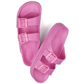 Rózsaszín flip-flop két csattal 1