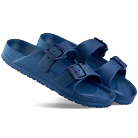 Sötétkék flip-flop két csattal 2