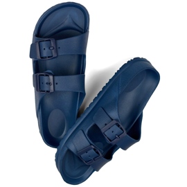 Sötétkék flip-flop két csattal 1