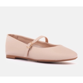 Marco Shoes Emma balettcipő bézs 1