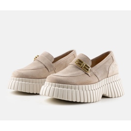 Karino bézs velúr cipő 1