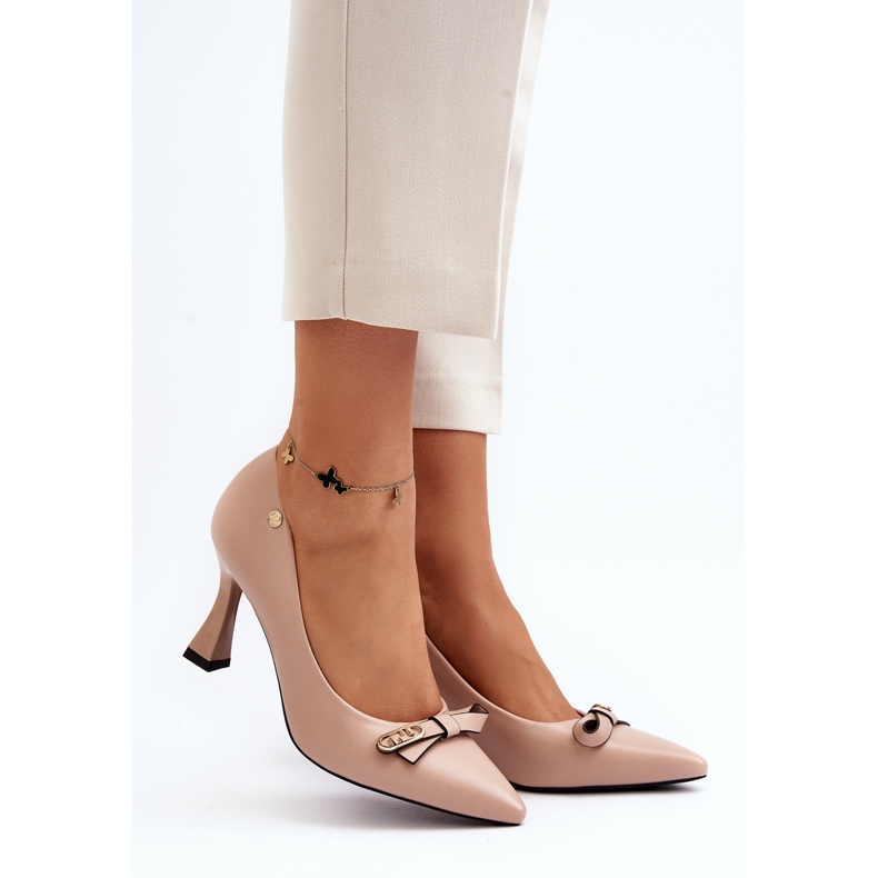 Vinceza Bézs Kismetti Eco bőrcsizma 2