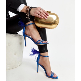 Kék szandál tollas Adalgisio 1