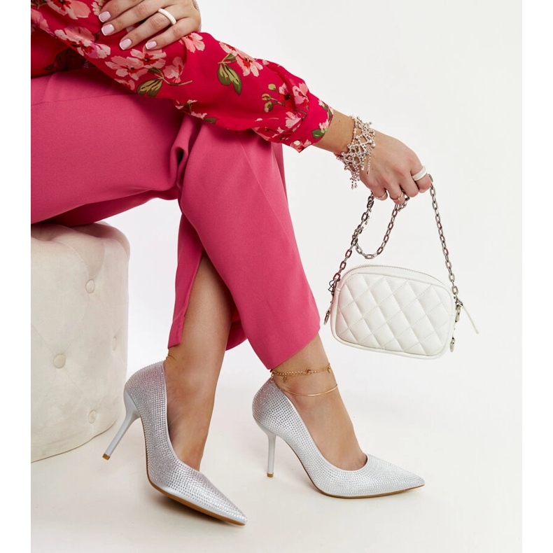 Liena ezüst magassarkú 1