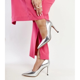 Ezüst patent bor tűsarkú 1