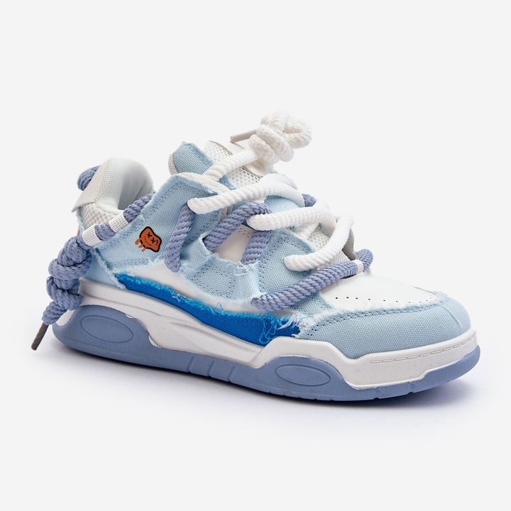 Női tornacipő vastag fűzéssel, kék Miatora 1