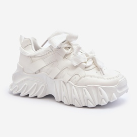 Női tornacipő vaskos talppal, fehér Ellerai 1