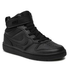 Nike Court Borough Mid 2 Jr CD7783-001 cipő fekete 1