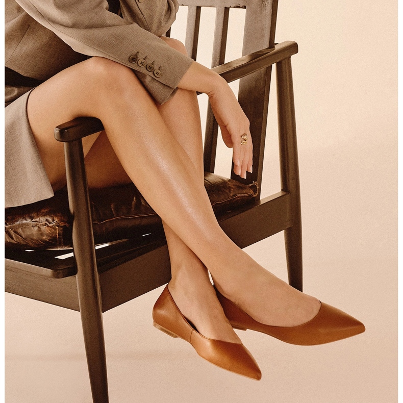 Marco Shoes Finom balerinák barna 2