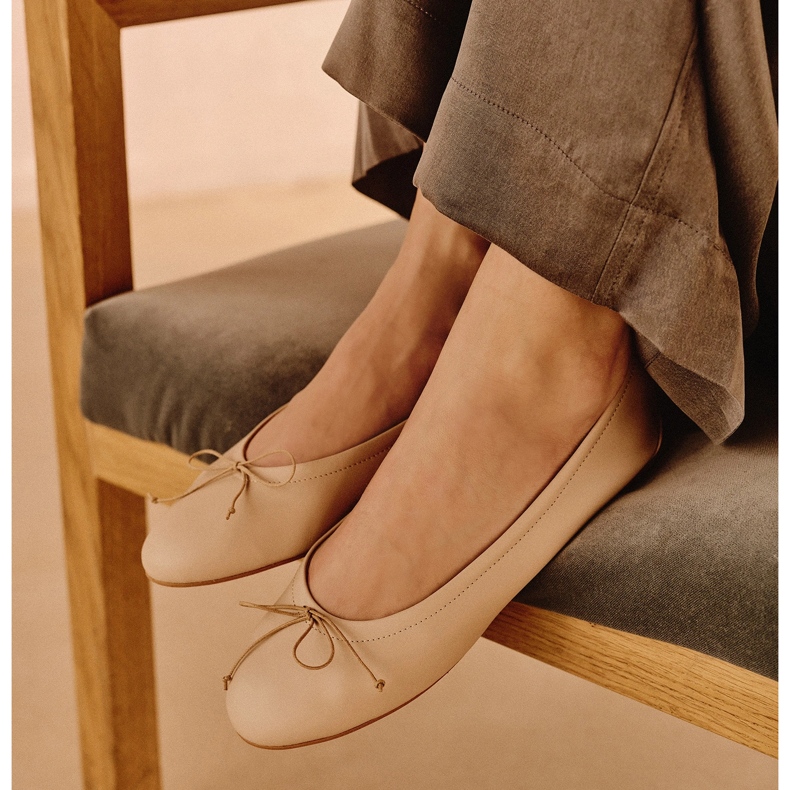 Marco Shoes Passo balettcipő bézs 1