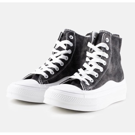 Fekete Frederick platform tornacipő 1