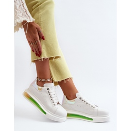 Női bőr tornacipő GOE NN2N4029 Fehér 1