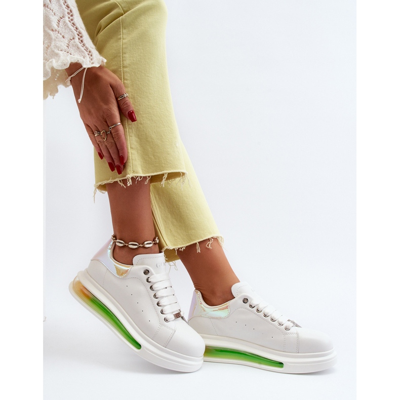 Női bőr tornacipő GOE NN2N4029 Fehér 1