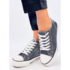 Foss Black wedge tornacipő fekete 2